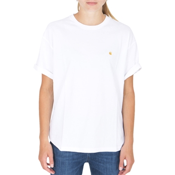 Carhartt WIP T-shirt Chase W White/Gold